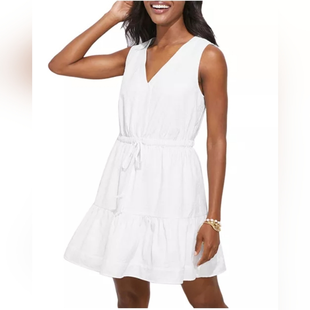 Vineyard Vines Harbor Seersucker Mini Dress, Size Medium